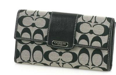 discounted Coach Wallets - 42181 black/white